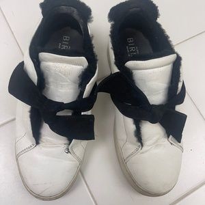 ALEXANDRE BIRMAN WHITE LEATHER SNEAKERS ITALY $425 35